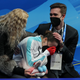 Kamila Valieva cries after finishing fourth in the women’s free skate.